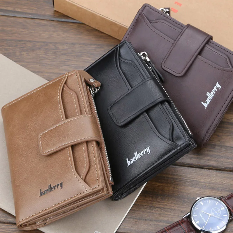 Baellerry Винтаж из искусственной кожи Для мужчин бумажник для визиток Держатель