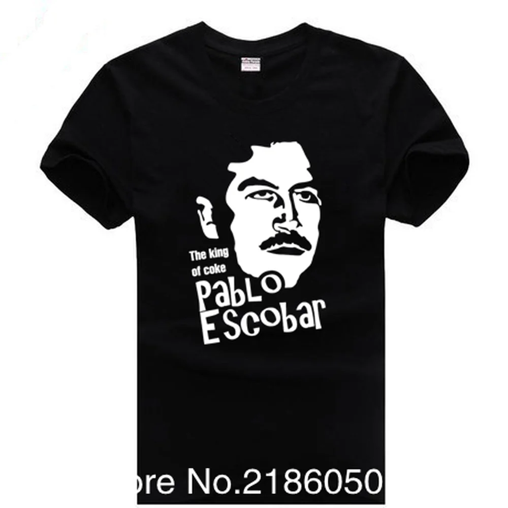 Pablo Escobar футболка для мужчин с принтом Гадкий Бард летняя Camiseta Забавные топы