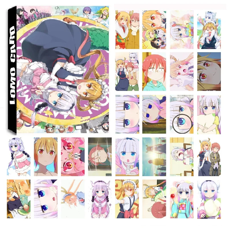 30 шт./компл. Xiaolin's Dragon Maid мультфильм Q HD фото карты ПВХ самодельные LOMO карты|Набор