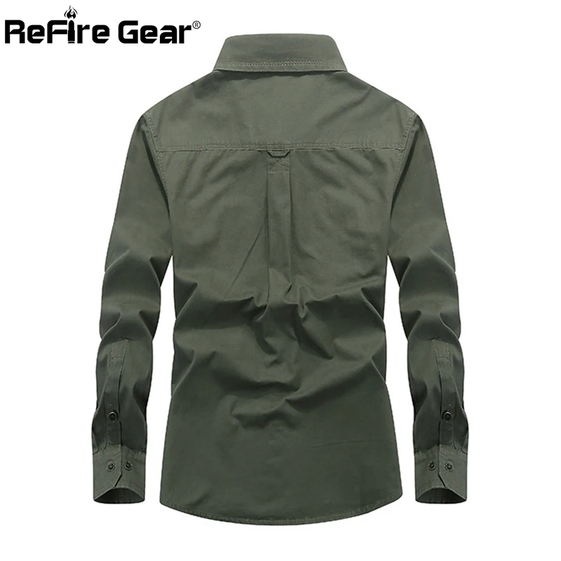 Рубашка карго ReFire Gear Мужская тактическая армейская рубашка с несколькими