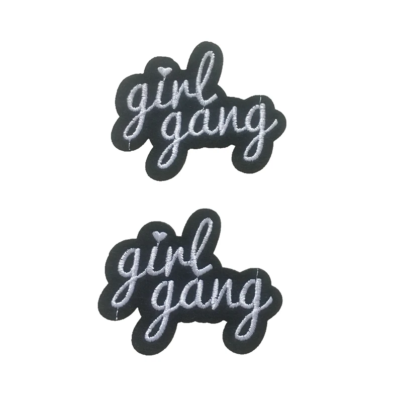 10 шт. girlgang вышивка ткань патч PaIron на расшитые футболки горный хрусталь аппликации