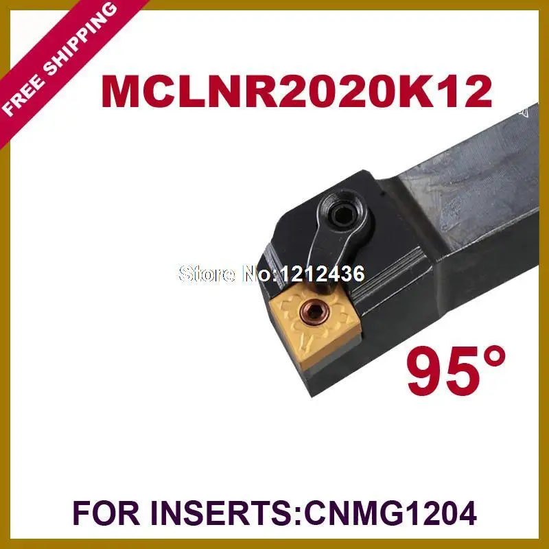 

Бесплатная доставка MCLNR 20*20*125 мм 95 градусов Внешний токарный инструмент держатель подходит для CNMG1204 Токарные вставки