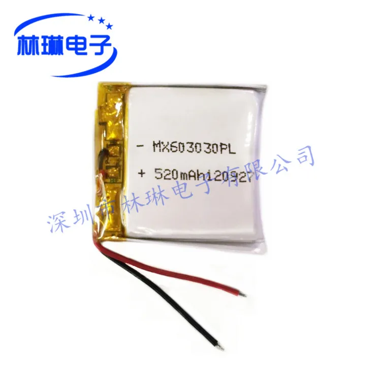 063030P 603030P 520mah с защитной доской 3 7 V литий полимерный аккумулятор светящийся