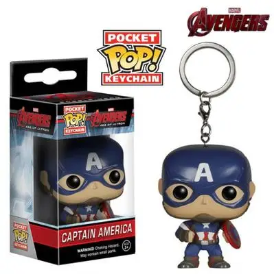 Funko pop брелок Капитан Америка Человек-паук персонажи фигурка Коллекционная