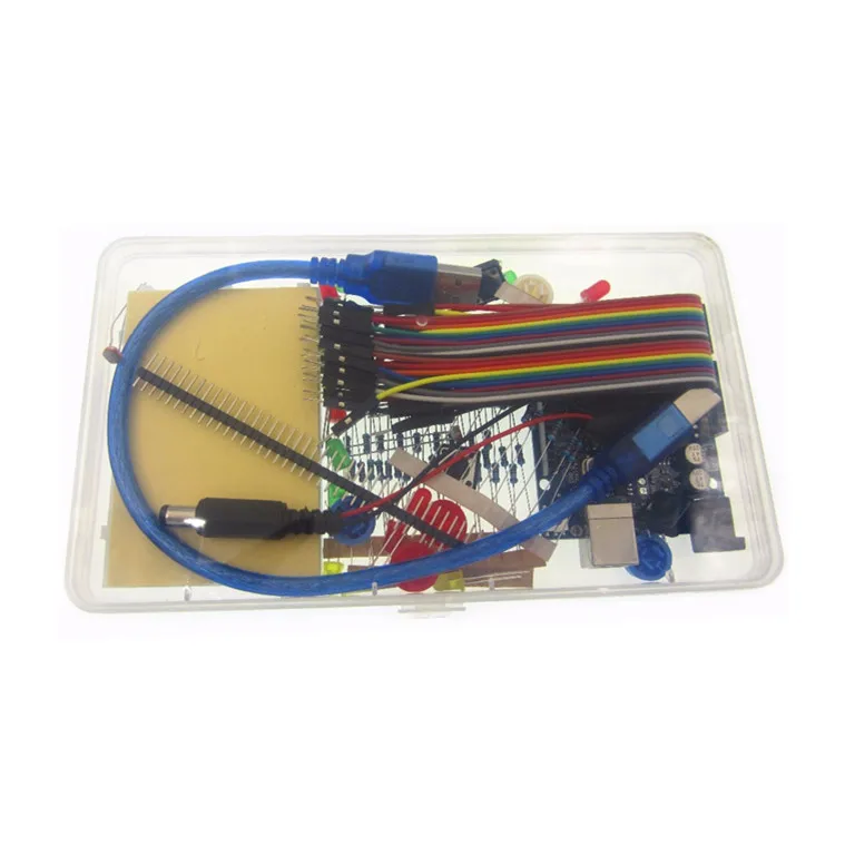 1set new Starter Kit UNO R3 mini Breadboard LED jumper wire button for compatile | Электронные компоненты и