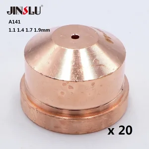 20 шт., насадка A101A141P101P141, PD0101 1,1 1,4 1,7 1,9 мм, неоригинальный Trafimet, горелка для воздушно-плазменной резки, расходные материалы