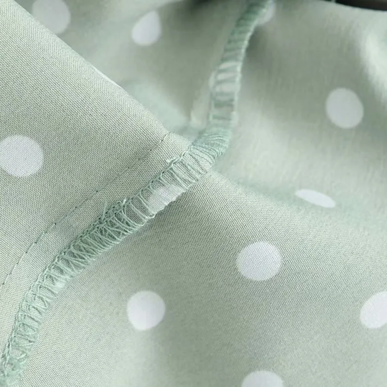#9044 Сексуальная зеленая рубашка Летняя блуза Женские короткие рубашки Femme