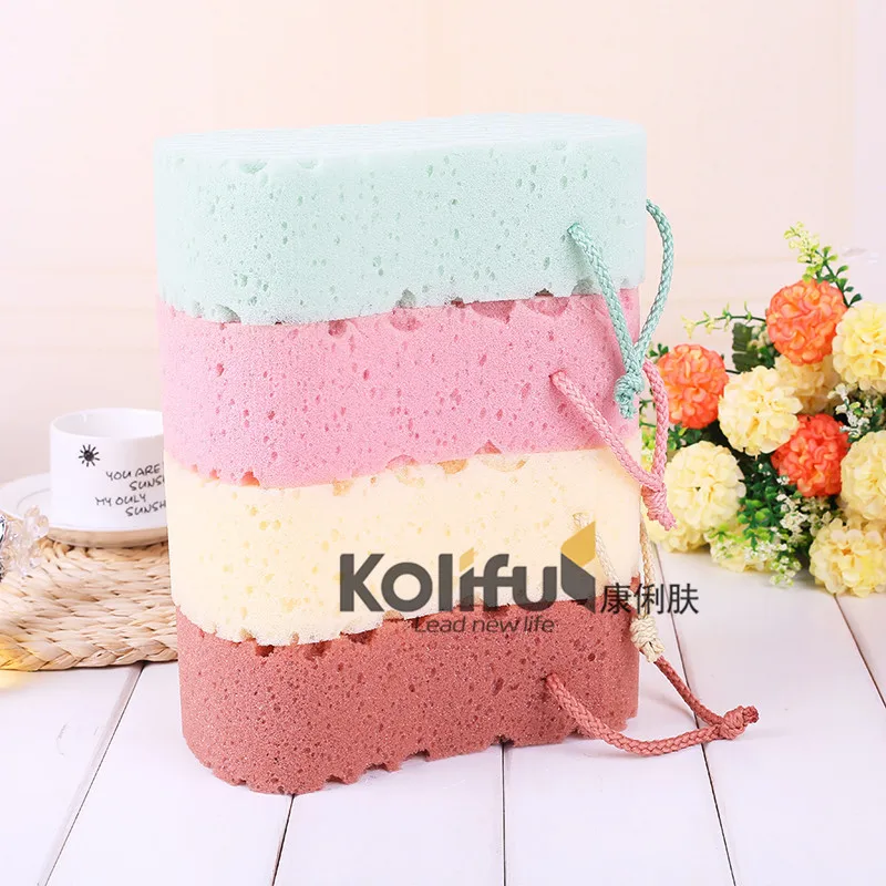 Kolifu 1 шт. Мочалка для ванны, Мочалка для душа, очищающая сетка для тела, Нейлоновая губка, богатые пузыри, Мочалка для тела, Массажная Мочалка для душа KLF027