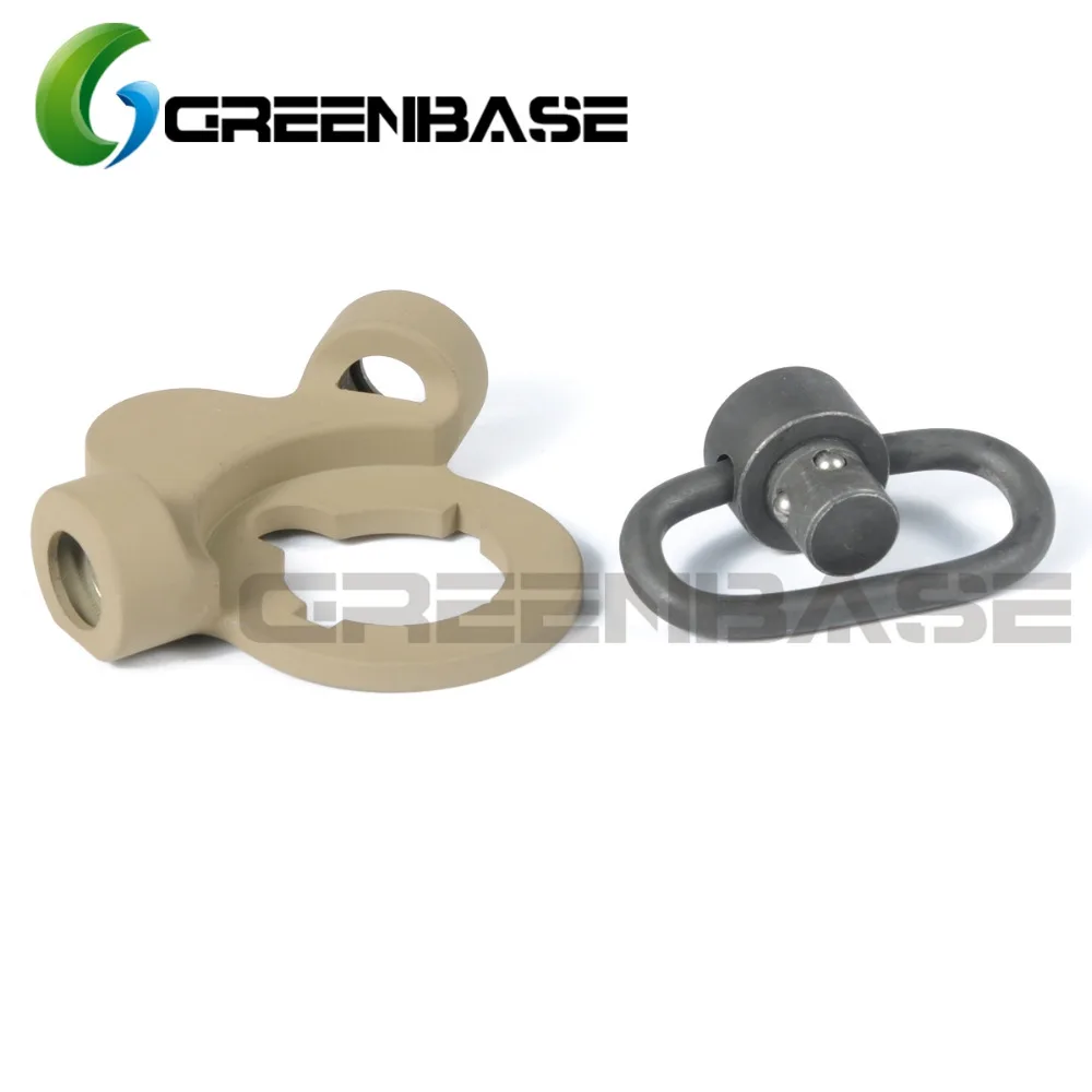 Greenbase Troy Тактический стальной двухсторонний QD Слинг поворотный адаптер