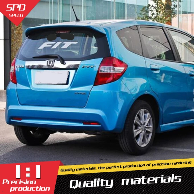 Спойлер для Honda Jazz Fit высококачественный спойлер из АБС материала заднего крыла