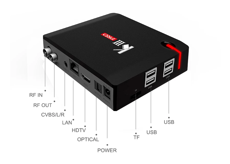 MECOOL KIII PRO DVB T2 Android tv Box 3 ГБ 32 rom 7 1 Восьмиядерный процессор Amlogic S912 2 4G/5G WiFi 4K