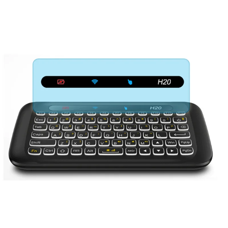 Mini Wireless Keyboard Backlight Touchpad Air mouse IR Leaning Remote Control For Andorid BOX Smart TV Windows H18 Plus | Компьютеры и