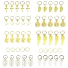 50 шт.пакет Золотое серебряное кольцо для волос, оплетка, дреды, бусины, манжеты для волос, страшные аксессуары для наращивания дреды