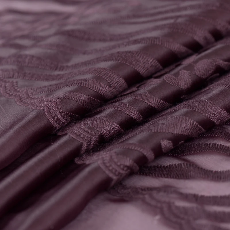 Вышитая шелковая органза атласная ткань высокого класса модная на заказ Вышивка