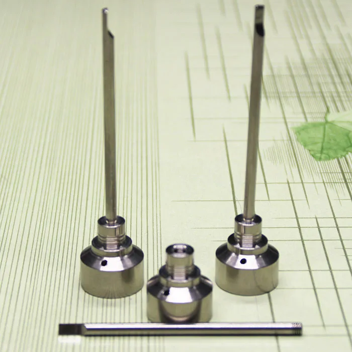 

(Factory Directly Selling) Dome less Titanium Nail Universal Titanium Carb Cap with Titanium Dabber set for glass hookah