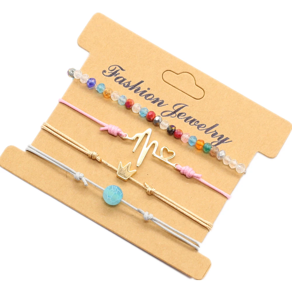 4 шт./компл. Boho Friends красный браслет Femme Pulseiras Shell черепаха браслеты мужские для