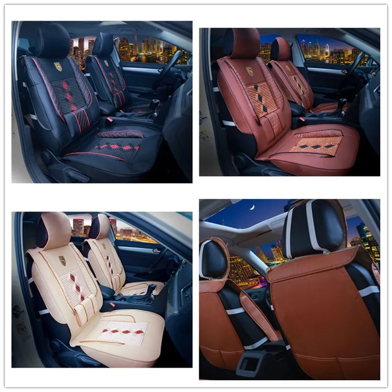 1 шт. из высококачественной кожи ледяной шелк Чехол для переднего сиденья