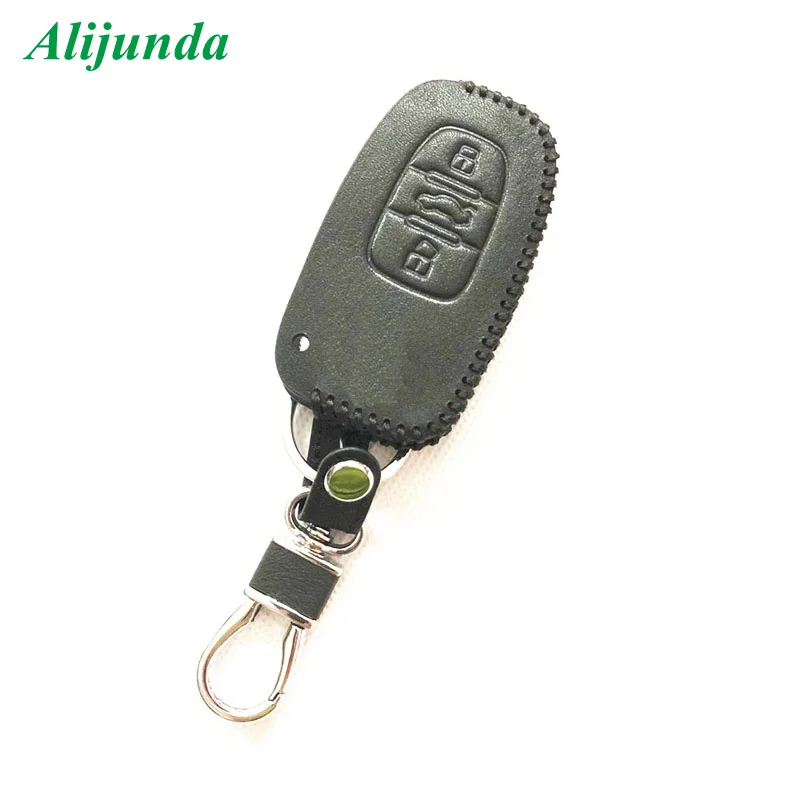 Горячая Распродажа супер качество 100% кожаный чехол для ключей Audi Q3 Q5 S Line A3 A5 A6 C5 A4