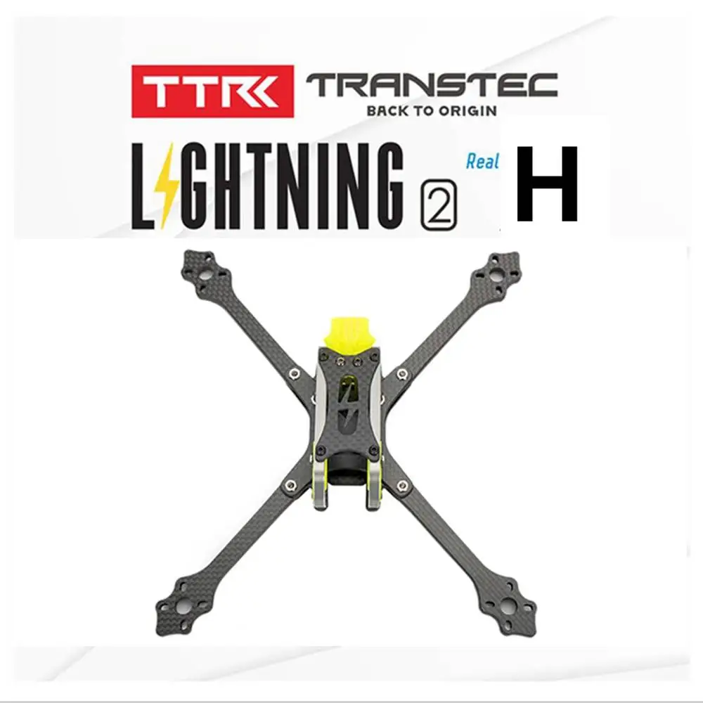 

TRANSTEC Lightning 2 True X Lite H Brid 215mm FPV Racing drone Frame 5mm Arm 7075 Carbon Fiber Frame Kit