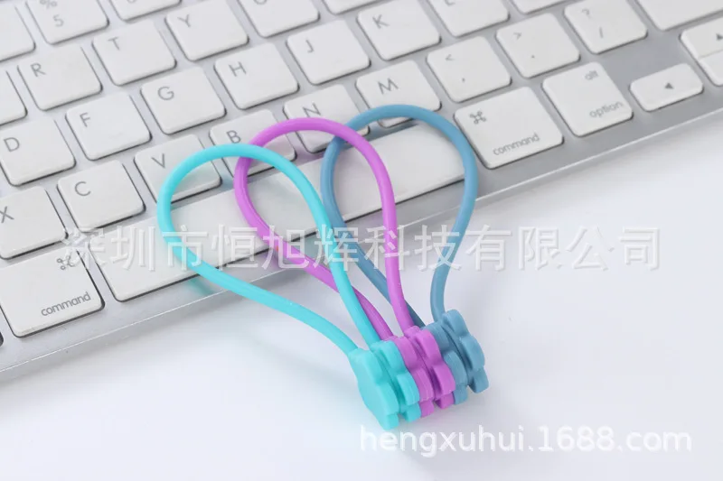 Магнитный держатель для кабеля силиконовый кабеля|Органайзеры кабеля| |