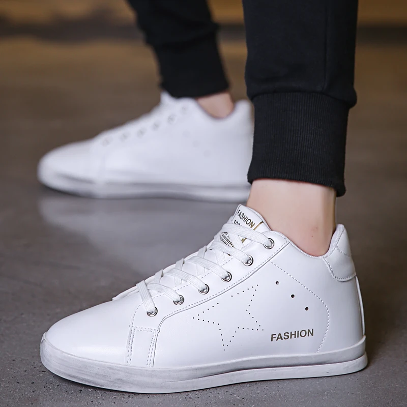 High Top Shoes Men Genuine Leather Winter Non-slip 2018 New Arrivals Zapatos De Hombre Lace-up Casual Flat Wx5 | Обувь