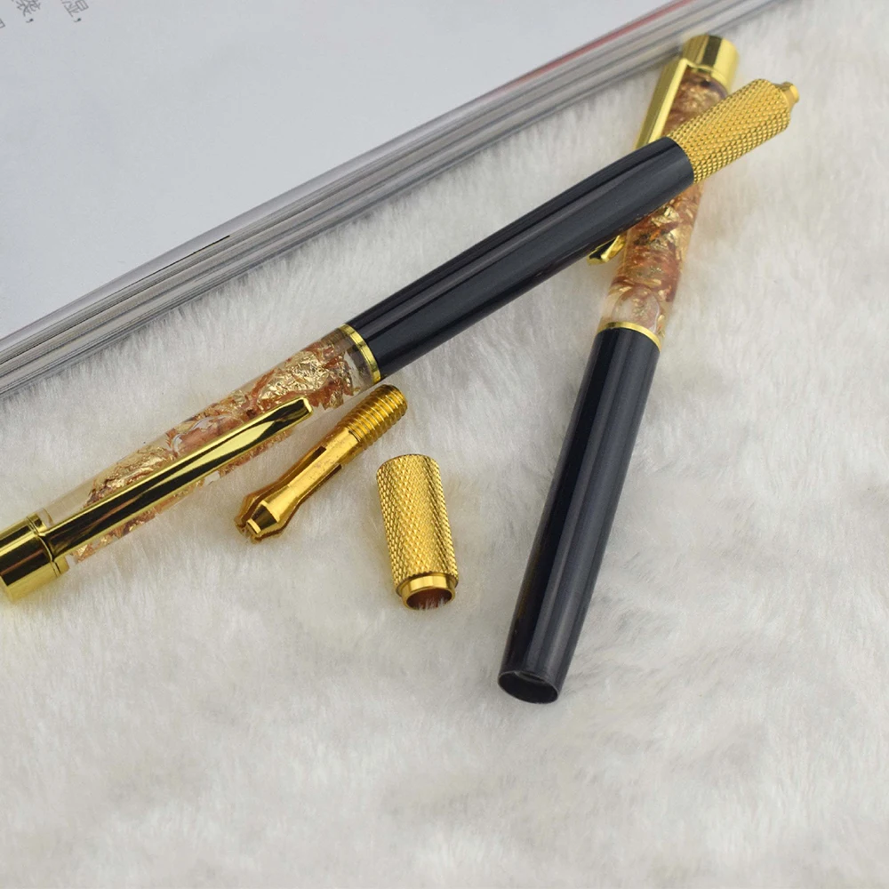 Профессиональный Золотой фольга микроблейдинг карандаш ручной бровей макияж