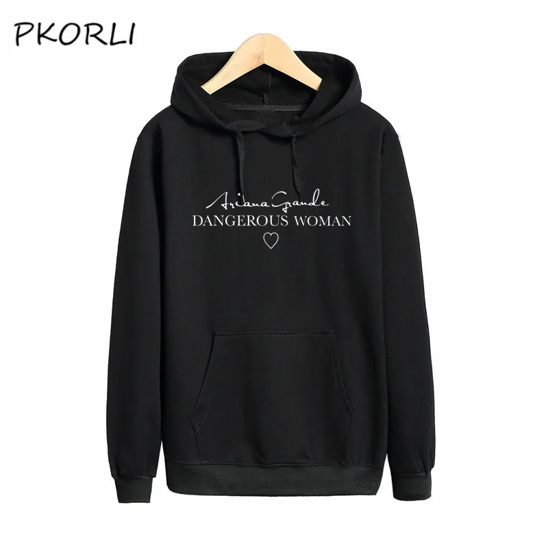 Pkorrli Ariana Grande Dangerous мужской женский свитер Повседневный пуловер толстовки Moleton Feminino с капюшоном