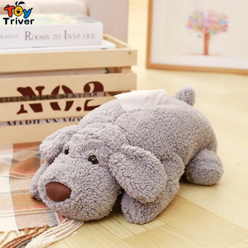 Kawaii Teddy Bear Плюшевая собачка игрушки тканевая коробка чехол Салфетка Бумага
