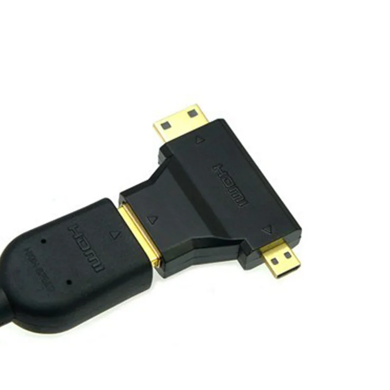 3 в 1 Micro HDMI Mini мужчина к адаптер V1.4 мужчин и женщин 90 градусов M/F комбо |