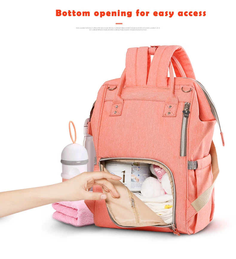 Disney Oxford USB термоизоляционная сумка водонепроницаемый рюкзак для мам вместительные сумки для детских бутылочек для кормления дорожные сумки для хранения