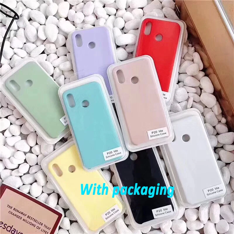 Официальный Стиль жидкостный мягкий силиконовый кожаный чехол для huawei P20 P30 Pro