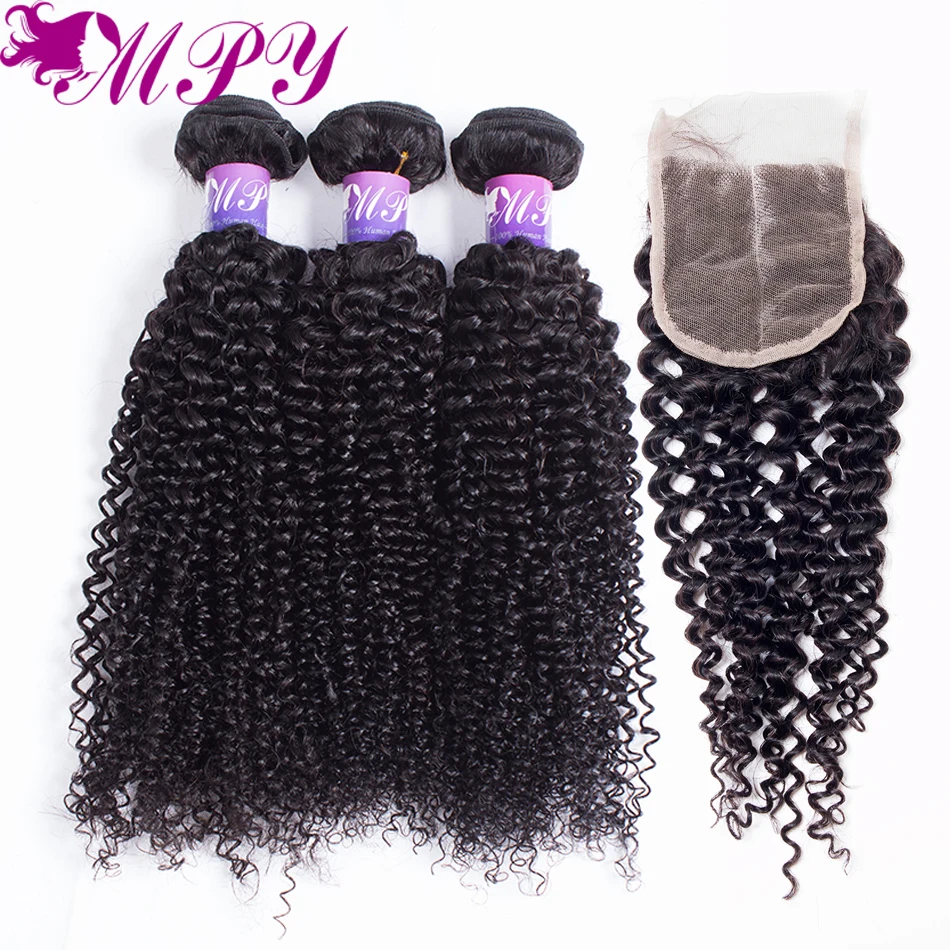 7а Бразильского Виргинские Вьющиеся Волосы С Закрытием Бразильские Человеческих