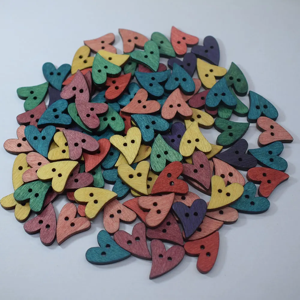 100 шт. деревянные пуговицы для скрапбукинга|Пуговицы| |