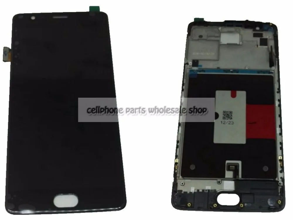 Amoled для Oneplus 3T / Three T A3010 A3003 ЖК дисплей + Сенсорное стекло дигитайзер рамка в