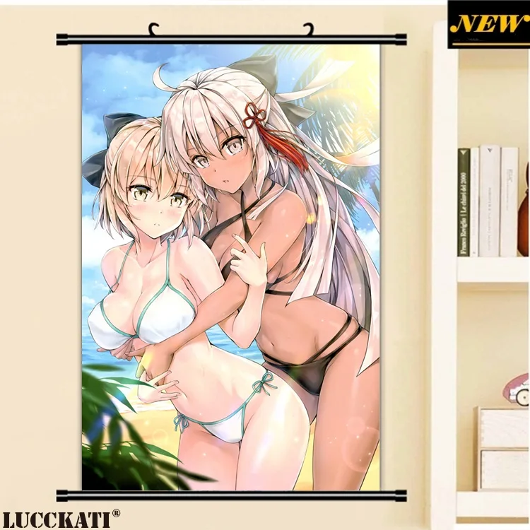 40X60 см Fate grand order Fate/go Fgo видеть через каплей ноги мультфильм аниме Настенная