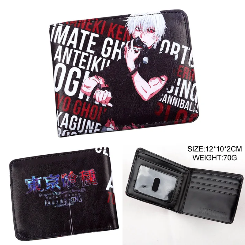 Аниме мультфильм Токийский Гуль Kaneki маска Аниме Би-Фолд бумажник ID держатель для карт - Цвет: TG-01