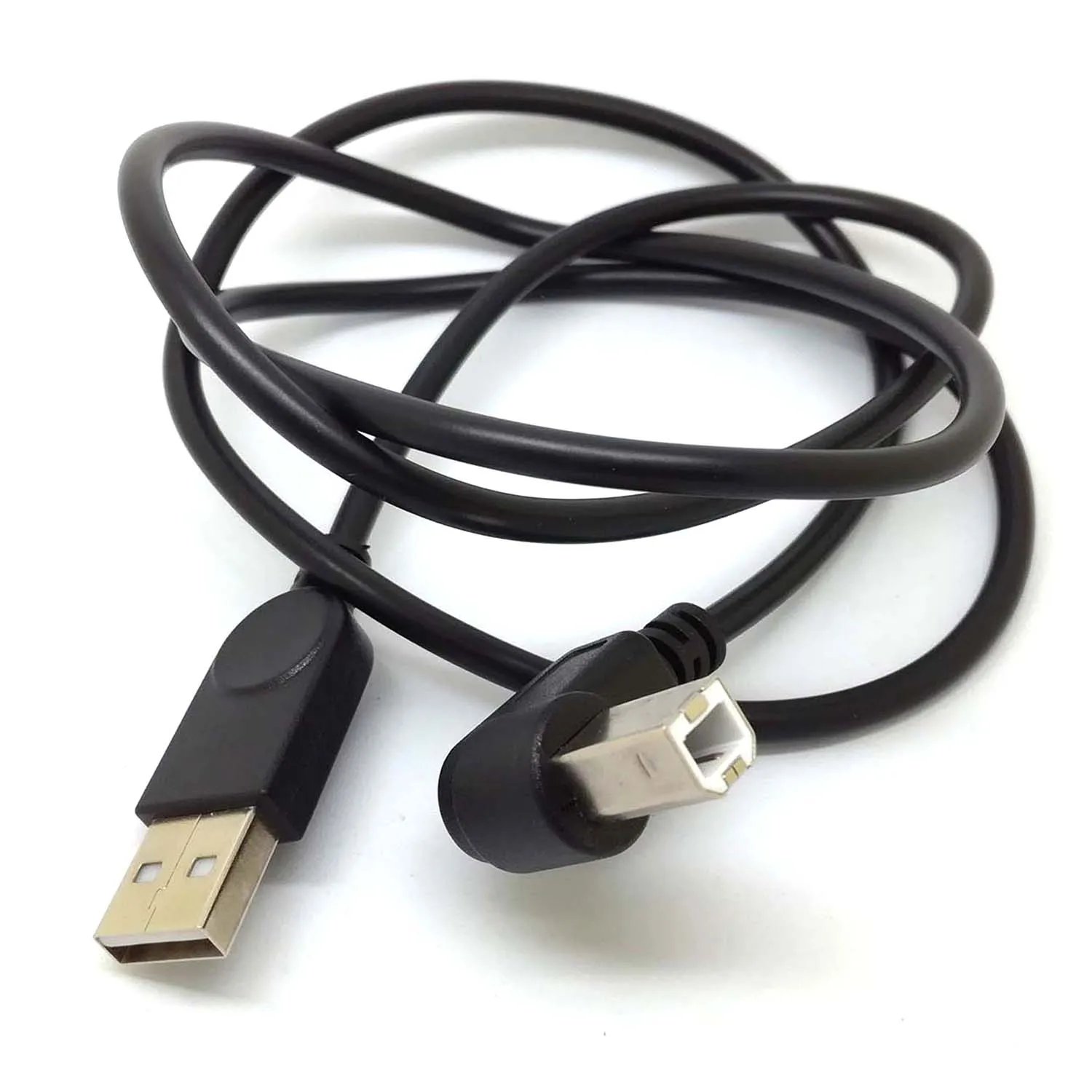 90 градусов угол 3 фута USB 2,0 A к usb2.0 B кабель для принтеров сканеров кабель Шнур для hp canon EPSON brother принтера
