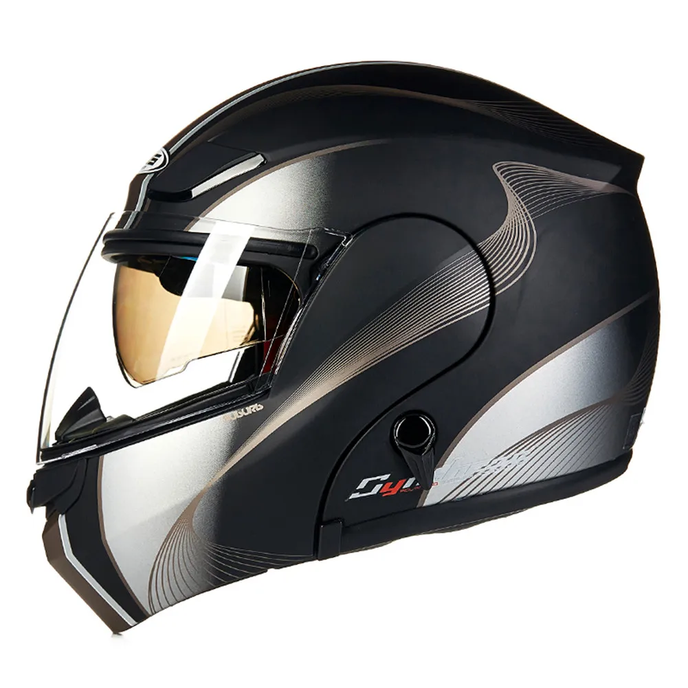 Модульный мотоциклетный шлем Filp Up с открытым лицом Capacete Da Motocicleta Cascos Para Moto Casque Kask