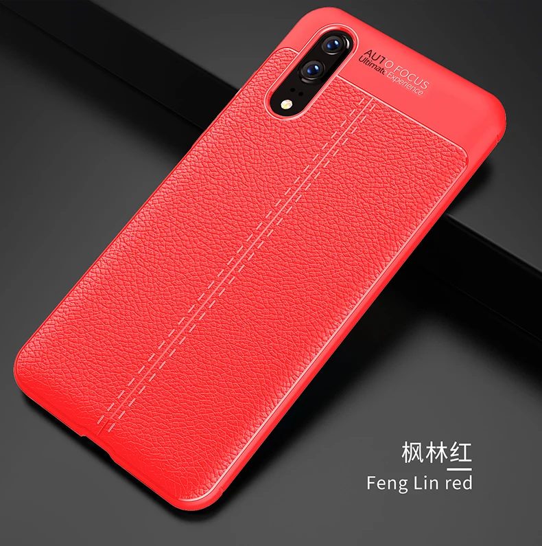 Red Прочный браслет из мягкого силикона чехол для huawei P20 P30 P Smart плюс Y9 Y7 Y6 Y5 Prime Honor 10 9 Lite 8X 7X 7C 7A Pro гелевый Чехол - Цвет: Red