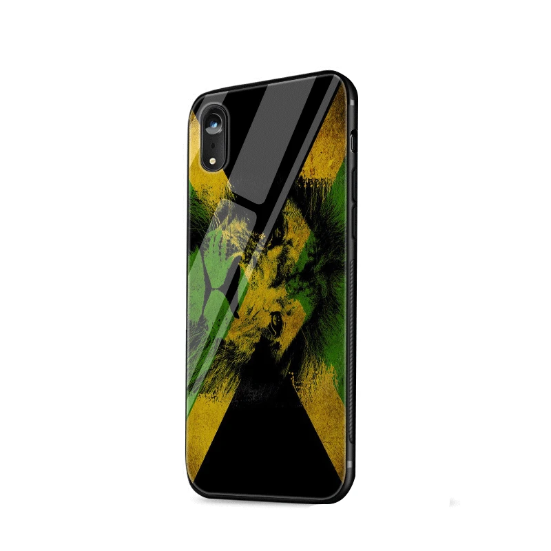 Desxz Jamaica Glass Case For iPhone 5 5s SE 6 6s 7 8 Plus X XR XS Max Cover |