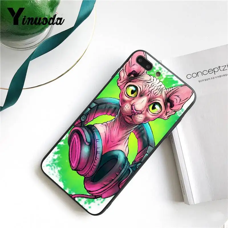 Чехол для iphone 13 7 6 X чехол с татуировкой сфинкса кошка привлекательные аксессуары