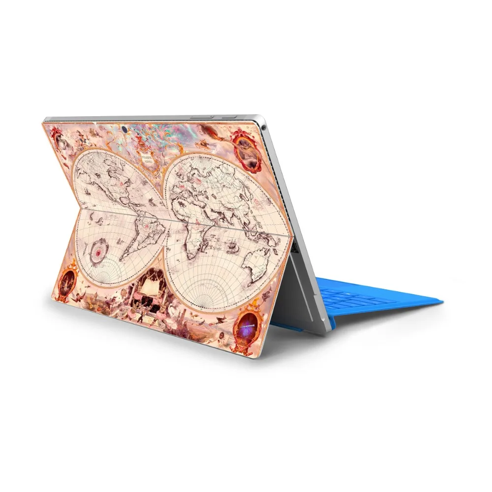 Карта серии украшения наклейки для ноутбука для microsoft Surface Pro 4 Pro 5 Pro 6 высокое качество чехол с рисунком виниловая наклейка наклейки