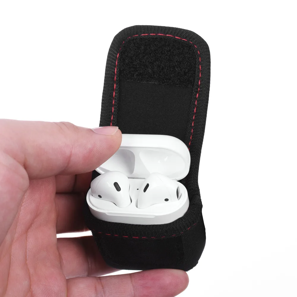 Защитный чехол для Apple Airpods Air Pods + Защитная Наклейка против потери элегантный