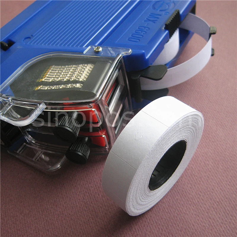 Двухлинейные ценовые стержни для белых этикеток 23x16 мм этикетки #6600 магазина