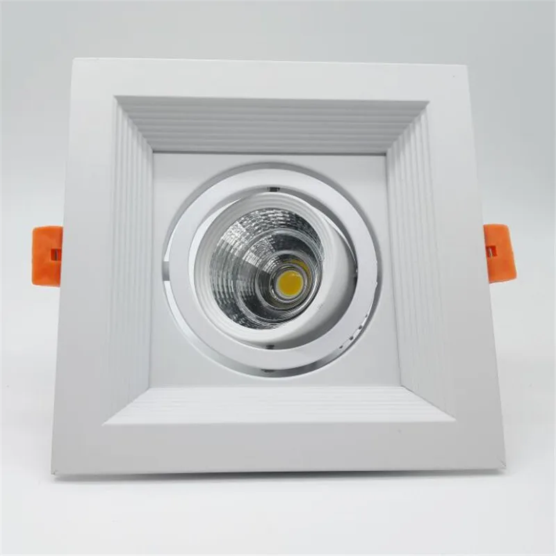 Оптовая цена Квадратный светодиодный потолочный светильник COB с регулируемой