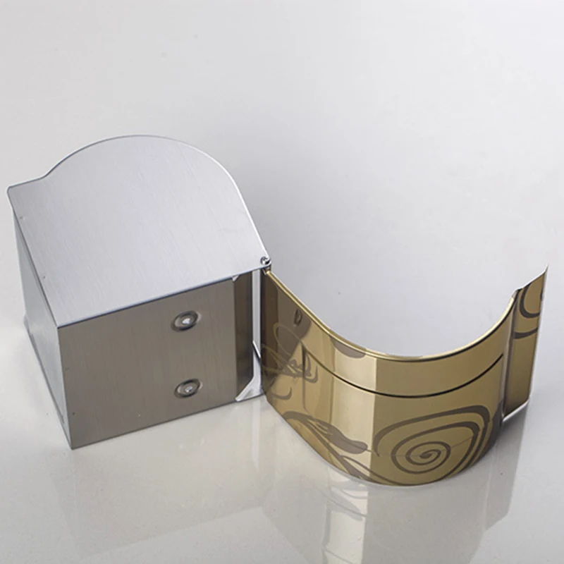 Настенная коробка для салфеток из нержавеющей стали брендовый роскошный золотой