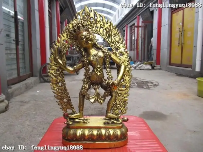 

Tibet Fane A Gilt Bronze Statue Vasya-Vajravarahi Feminine Divinities Buddha