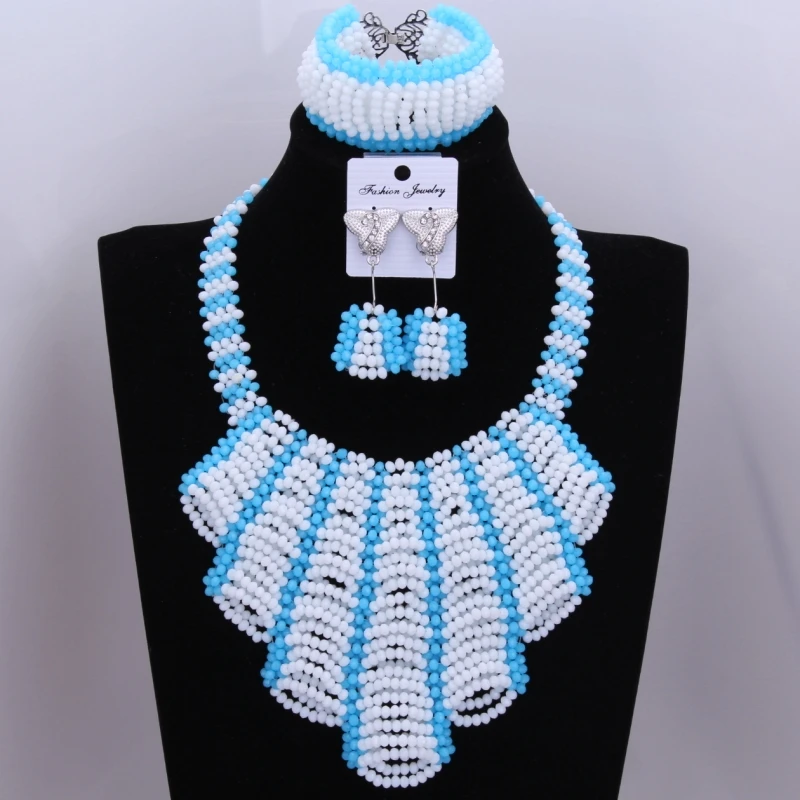 2017 модные африканские индийские свадебные бусы Дубай набор оранжевого золота