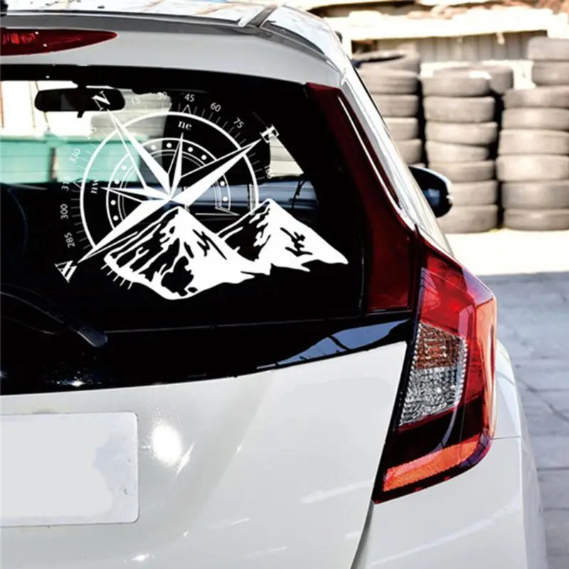 

48*34cm Off-road Compass Car Sticker Rose Navigate Vinyl Sticker Decal Car Truck Auto Laptop Car Door and Hood