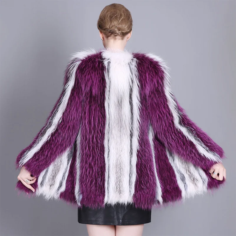 Golomise&ampImbettuy Ladies Fashion Natural Fox Fur Coat Women Winter Real/Genuine Knitted Coat/Jackets | Женская одежда